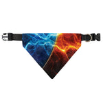 Fire And Ice Energy Print Over The Collar Dog Bandana