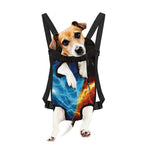 Fire And Ice Energy Print Pet Carrier Backpack