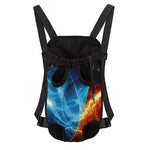 Fire And Ice Energy Print Pet Carrier Backpack