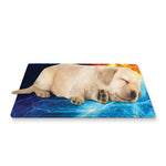 Fire And Ice Energy Print Pet Cooling Mat Cover