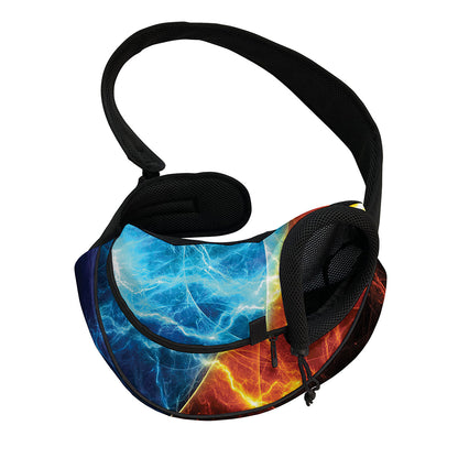 Fire And Ice Energy Print Pet Sling Carrier