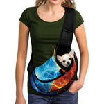 Fire And Ice Energy Print Pet Sling Carrier