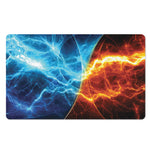 Fire And Ice Energy Print Polyester Doormat
