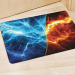 Fire And Ice Energy Print Polyester Doormat