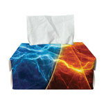 Fire And Ice Energy Print Rectangle Tissue Box Cover