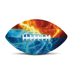 Fire And Ice Energy Print Rugby Ball