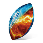Fire And Ice Energy Print Rugby Ball