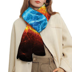 Fire And Ice Energy Print Scarf