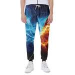 Fire And Ice Energy Print Scuba Joggers