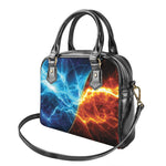 Fire And Ice Energy Print Shoulder Handbag