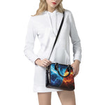 Fire And Ice Energy Print Shoulder Handbag