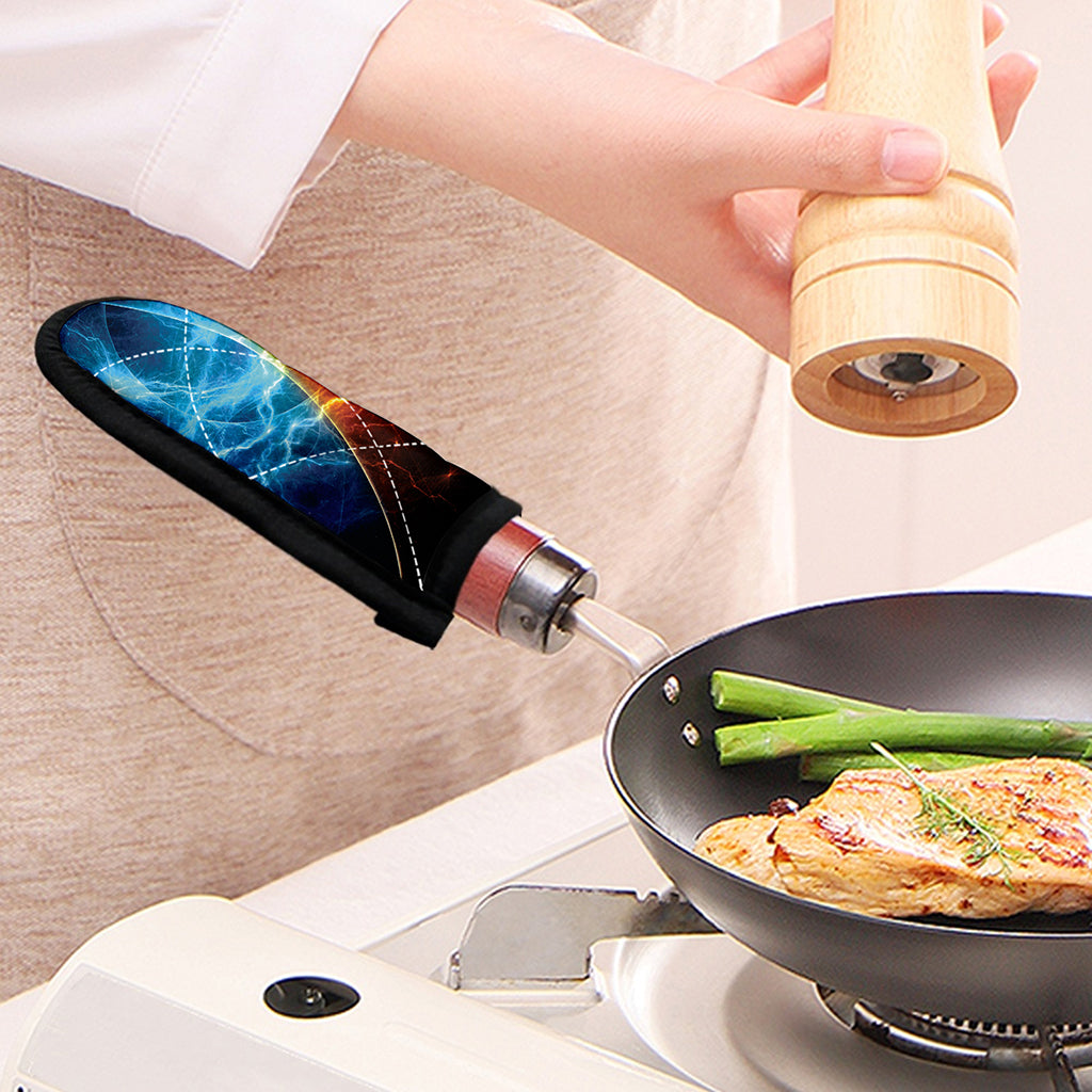 Fire And Ice Energy Print Skillet Handle Cover