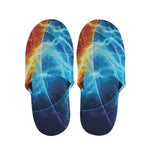 Fire And Ice Energy Print Slippers