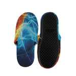 Fire And Ice Energy Print Slippers