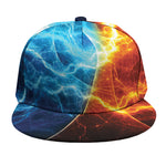 Fire And Ice Energy Print Snapback Cap