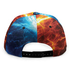 Fire And Ice Energy Print Snapback Cap