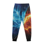 Fire And Ice Energy Print Sweatpants