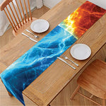 Fire And Ice Energy Print Table Runner