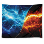Fire And Ice Energy Print Tapestry