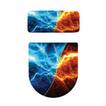 Fire And Ice Energy Print Toilet Lid And Tank Cover Set