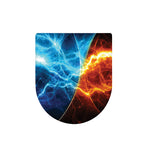 Fire And Ice Energy Print Toilet Lid Cover