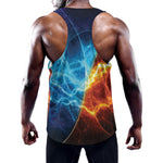 Fire And Ice Energy Print Training Tank Top