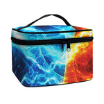 Fire And Ice Energy Print Travel Makeup Bag