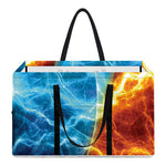 Fire And Ice Energy Print Utility Tote Bag