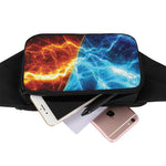 Fire And Ice Energy Print Waist Bag