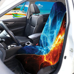 Fire And Ice Energy Print Waterproof Car Seat Cover