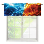 Fire And Ice Energy Print Window Valance