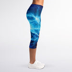 Fire And Ice Energy Print Women's Capri Leggings