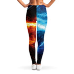 Fire And Ice Energy Print Women's Leggings