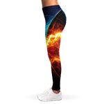 Fire And Ice Energy Print Women's Leggings