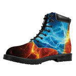 Fire And Ice Energy Print Work Boots