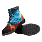 Fire And Ice Energy Print Work Boots