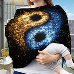 Fire And Ice Sparkle Yin Yang Print Baby Seat Cover