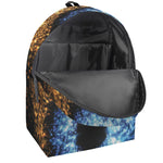 Fire And Ice Sparkle Yin Yang Print Backpack