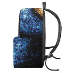 Fire And Ice Sparkle Yin Yang Print Backpack