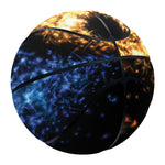 Fire And Ice Sparkle Yin Yang Print Basketball