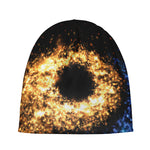 Fire And Ice Sparkle Yin Yang Print Beanie