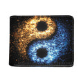 Fire And Ice Sparkle Yin Yang Print Bifold Wallet