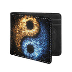 Fire And Ice Sparkle Yin Yang Print Bifold Wallet