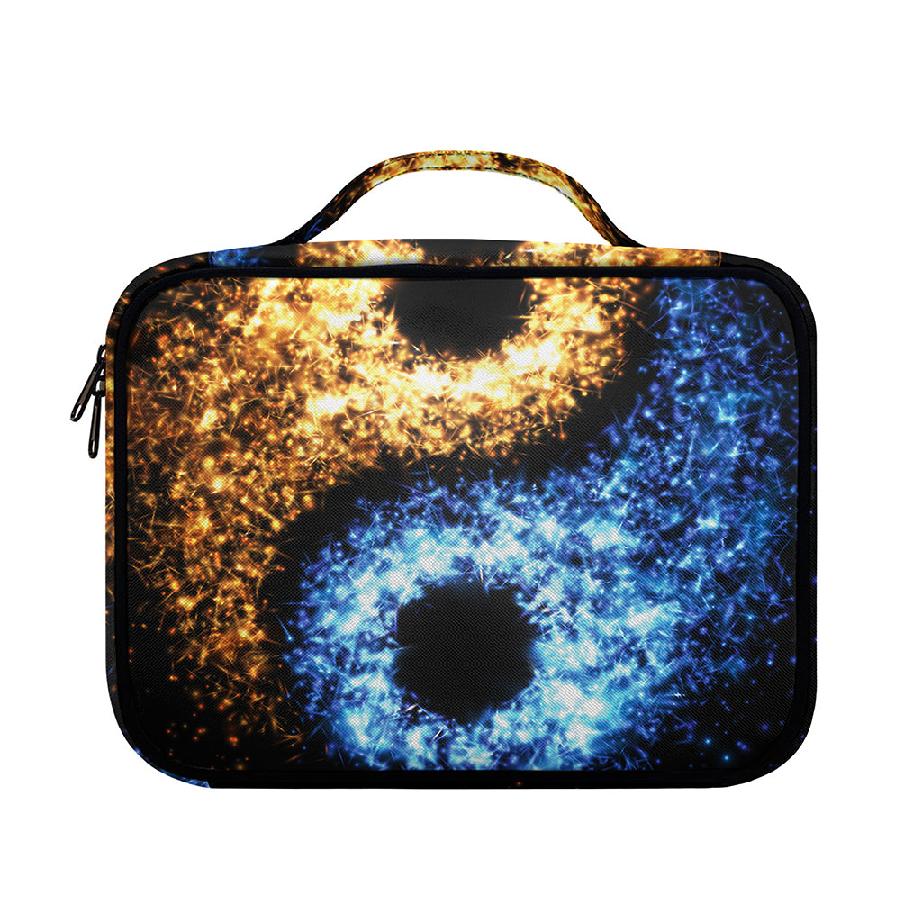 Fire And Ice Sparkle Yin Yang Print Briefcase Bible Bag