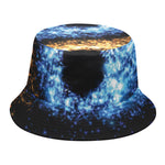 Fire And Ice Sparkle Yin Yang Print Bucket Hat