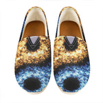 Fire And Ice Sparkle Yin Yang Print Casual Shoes