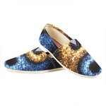 Fire And Ice Sparkle Yin Yang Print Casual Shoes
