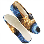 Fire And Ice Sparkle Yin Yang Print Casual Shoes