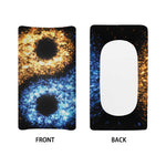 Fire And Ice Sparkle Yin Yang Print Changing Pad Cover