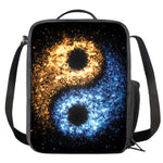 Fire And Ice Sparkle Yin Yang Print Crossbody Lunch Bag